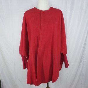 35 Below Performance Apparel Red Cape with Sleeves.